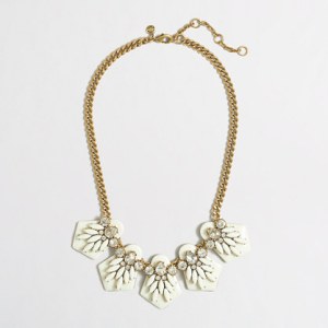 J.Crew Factory White Statement Necklace